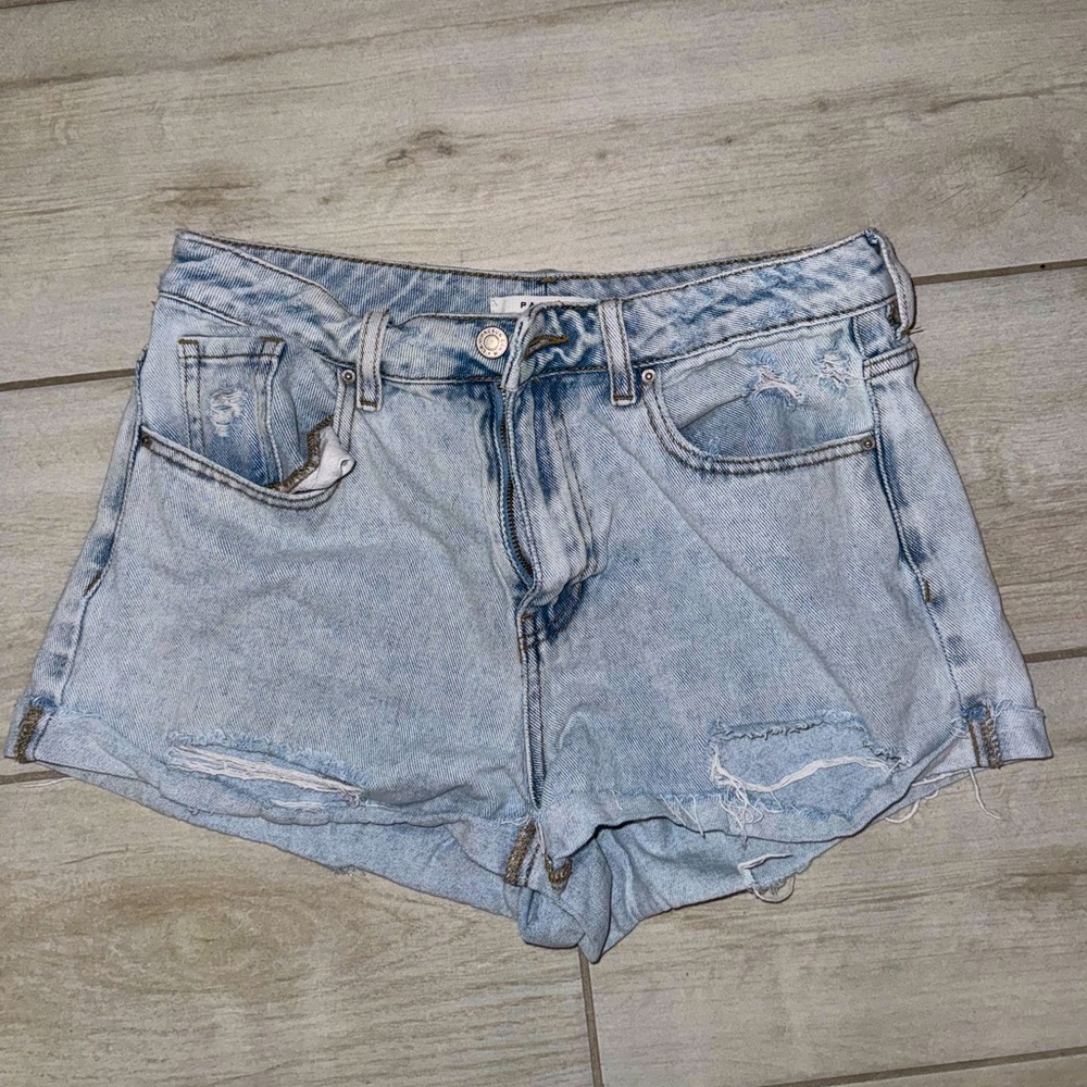 pacsun acid wash distressed jean shorts